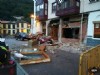 Local afectado por fuga de gas en Cangas del Narcea.