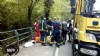 Bomberos del SEPA en el accidente de tráfico de Covadonga, Cangas de Onís.