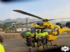 Intervención del Grupo de Rescate, a bordo del helicóptero medicalizado, en la mina de Boinás..